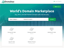 Tablet Screenshot of domainar.com